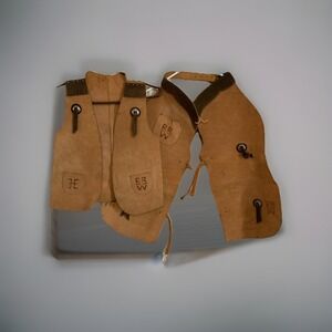 Roy Rogers Vintage Leather Kids Chaps Vest and Chaps Size 14